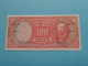 100 Cien Pesos () Banco Central De CHILE ( K-33-101 - 204010 ) ( For Grade See SCAN ) UNC ! - Chile