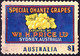 AUSTRALIA 2016 $1 Multicoloured, Nostalgic Fruit Labels-Special Ohanez Grapes Self Adhesive FU - Used Stamps