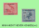 1931 ** RUANDA-URUNDI RU 090/091 MNH VLOORS -4- WITH WIDE OVERPRINT (top & Bottom) ( X 2 Stamps ) - Unused Stamps