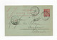 !!! ENTIER POSTAL DU LEVANT POUR LA HOLLANDE, CACHET PERLE DE TREBIZONDE DE 1906 - Lettres & Documents