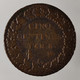 France 5 Centimes Cuivre (Copper) République An (Year)8 G  Geneve/Geneva  TB (VF) KM#640.6/G.126a/F.115/85 - 5 Centimes