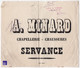 Chapellerie Minard / Servance Epreuve Imprimerie Baumoise 1938 Haute-Saône Commerce Chaussures E2-4 - Publicidad