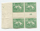 MADAGASCAR TAXE N°10 ** EN BLOC DE 4 AVEC MILLESIME 5 ( 1925 ) - Postage Due