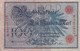 100 MARK EIN HUNDERT MARK REICHSBANKNOTE GERMANY 1908 NR 9404833E - 100 Mark