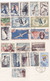 Collection Presque Complete TAAF 1955 /1961 Sur Fragment - Detail Ci Dessous - Used Stamps