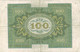 100 MARK HUNDERT MARK GERMANY 1920 REICHSBANKNOTE RBD - 100 Mark