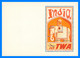 * Buvard 18 X 12,7 Cm - Litho In U.S.A. - INDIA FLY TWA - TRANS WORLD AIRLINES - Avion - Plane - Aircraft - Transportmiddelen