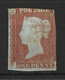 GB....QUEEN VICTORIA...(1837-01)...." 1841.."....LINE ENGRAVED...1d RED, IMPERF..VERY GOOD GUM, VERY BLUE PAPER...MH.. - Nuevos