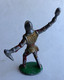 FIGURINE NININ MOYEN AGE CHEVALIER MEDIEVAL MASSE D'ARME ET POIGNARD Pas Quiralu - Quiralu