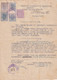 A19446 - ROMANIA STAMPED DOCUMENT 1948 TIMBRU FISCAL 5 LEI 1948 CERTIFICATE CRAIOVA CERTIFICAT POLITIA MUNICIPIULUI - Brieven En Documenten