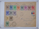 BG1 CAMEROUN FRANCE LIBRE  BELLE LETTRE RARE 24 3 1944 SERIE  LONDRES +OTELE PETIT BUREAU+VIGNETTE CROIX LORRAINE - Storia Postale