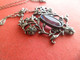 Bijou Argent Vers 1900 Avec Aigues-Marines Triple Poinçons Dont 1 Triangle - Voir Photos Et Texte - Pendants