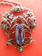 Delcampe - Bijou Argent Vers 1900 Avec Aigues-Marines Triple Poinçons Dont 1 Triangle - Voir Photos Et Texte - Pendentifs