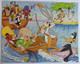 PUZZLE MB WARNER DAFFY DUCL ELMER SPEEDY GONZALES BUGS BUNNY  - 100 Pièces 1986 - Puzzles