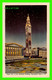 SPRINGFIELD, MA - NIGHT VIEW OF THE MUNICIPAL BUILDINGS - THE DEXTER PRESS - PUB. BY HIGHLAND NOVELTY CO  INC - - Springfield