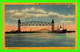 CAPE COD, MA - RAILROAD AND BOURNE BRIDGES OVER THE CAPE COD CANAL - E. D. WEST CO - - Cape Cod