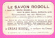 Petite Carte Parfumée Pour Le Savon Rodoll P.Girard à Oullins Bébé Tout Nu Tient Son Savon - Antiguas (hasta 1960)