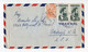 1953. YUGOSLAVIA,CROATIA,VUKOVAR,AIRMAIL COVER TO US,ILINDEN 2X 30 DIN STAMPS - Luchtpost