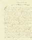 LETTRE COMMERCE NAVIGATION  CORSAIRES BOULETS DE CANON !! Par Haranchipy à Nantes Pour Dupuch à Bordeaux V.HIST. - 1800 – 1899