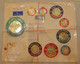 SIERRA LEONE 1966 COLLECTION Gold Coin Stamps 12v SET + ODD / UNUSUAL SELF ADHESIVE FRANKING REGISTERED AIR MAIL COVER - Altri & Non Classificati