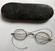 Anciennes Lunettes à Oeil En Fil De Fer Avec étui Années 20 - Glasses