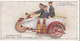 Fire Fighting Appliances 1930  - Players Cigarette Card - 37 Motor Cycle First Aid Unit - Ogden's