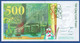 FRANCE - P.160a – 500 Francs 1994 AUNC, Serie Q021777654 - 500 F 1994-2000 ''Pierre En Marie Curie''