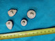 Lot De 4 Boutons Céramique Ancien - Buttons