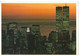 BR833 New York City  Spectacular Sunset Viaggiata 1989 Verso Milano - Tarjetas Panorámicas