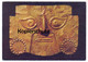 ÄLTERE POSTKARTE CHIMU PERU GOLDENE TOTENMASKE 13. - 15. JAHRHUNDERT MASKE RAUTENSTRAUCH JOEST MUSEUM KÖLN Postcard AK - Amerika