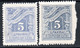 1112.GREECE.1913-1928 POSTAGE DUE 5 DR. HELLAS D98B,D98C MNH - Neufs