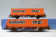 Jouef - 2 WAGONS PLATS A RANCHERS Lgs Conteneur CNC Kargo70 SNCF ép. IV Réf. HJ6224 Neuf NBO HO 1/87 - Goods Waggons (wagons)