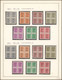 Collection Monté Sur Feuilles (Majorité Bloc De 4**) - Type D 1955 à 1966 Jusqu'a 1967 / Côte 1600e +, Superbe ! - Typos 1951-80 (Ziffer Auf Löwe)