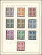 Collection Monté Sur Feuilles (Majorité Bloc De 4**) - Type D 1955 à 1966 Jusqu'a 1967 / Côte 1600e +, Superbe ! - Typos 1951-80 (Ziffer Auf Löwe)