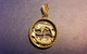 VINTAGE PENDENTIF POISSON SIGNE ASTROLOGIQUE En METAL évidé 18 Mm Diamètre - Anhänger