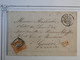 BG6 FRANCE BELLE LETTRE RRR  20 08  1850 NIMES A GENEVE  SUISSE  +CERES  N° 5  +VOISIN++AFFR. INTERESSANT - 1849-1850 Ceres