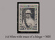 1952 * RUANDA-URUNDI = RU 107 MH KING ALBERT MONUMENT  (12.8 X 9.3 Mm) WITH 1 MH STAMP - Unused Stamps