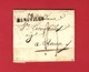 Delcampe - 1820 De Abbeville (Nord)   Marque Postale 76 ABBEVILLE  LETTRE Par Chivot & Mohan  Négociants Sign. Maçonnique V.HIST. - 1800 – 1899