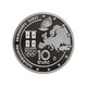 Georgia 10 GEL 2015 PROOF Youth Olympiad In Tbilisi. Silver 925 Pr Weight 15.5 Gr - Georgien