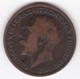 Grande-Bretagne 1 Farthing 1916 , George V, En Bronze, KM# 808 - B. 1 Farthing