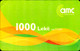 SCHEDA TELEFONICA PHONECARD USED ALBANIA MOBILE COMPANY LOGO 1000 L 29/10/2011 - Albanie