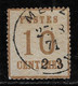 ALSACE-LORRAINE N° 5 10 C. BISTRE-BRUN OBLITERE COTE 8 € - Used Stamps
