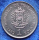 VENEZUELA - 1 Bolivar 1989 Y# 52a Reform Coinage (1896-1999) - Edelweiss Coins - Venezuela