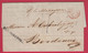 MARQUE GUYANE FRANCAISE + OUTRE MER PAUILLAC GIRONDE TEXTE CAYENNE 1848 POUR BORDEAUX LETTRE COVER FRANCE - Lettres & Documents
