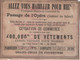 Ticket Ancien/Billet De Faveur/ 2 Entrées Pour Se Faire Habiller/Passage De L'Opéra/CHAIX/Vers 1870-80?      TCK246 - Europe