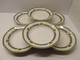 *6 ASSIETTES 1/2 CREUSES PORCELAINE LIMOGES JB France (JEAN BOYER) Dorures  E - Limoges (FRA)