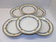 *6 ASSIETTES 1/2 CREUSES PORCELAINE LIMOGES JB France (JEAN BOYER) Dorures  E - Limoges (FRA)