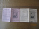 Mlle BURGER INSTITUTRICE A VAILLY 2 CARTES FEDERATION DE L'EDUCATION NATIONALE 1949 ET 1950 4 TIMBRES SUR CHACUNE - Historische Documenten