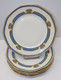 *6 ASSIETTES PLATES PORCELAINE LIMOGES JB France (JEAN BOYER) Dorures  E - Limoges (FRA)