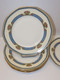 *6 ASSIETTES PLATES PORCELAINE LIMOGES JB France (JEAN BOYER) Dorures  E - Limoges (FRA)